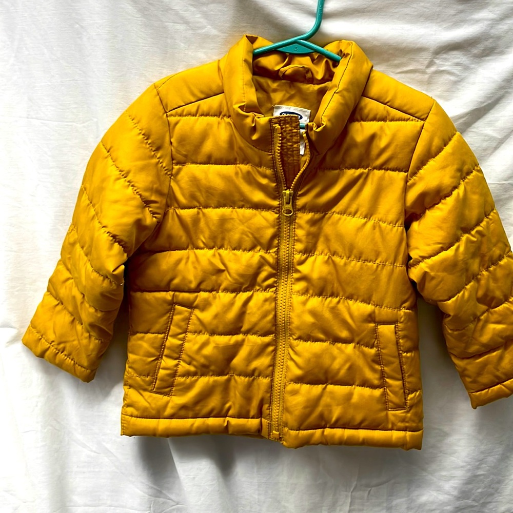 Old navy frost free puffed zip front jacket boys sz 4t